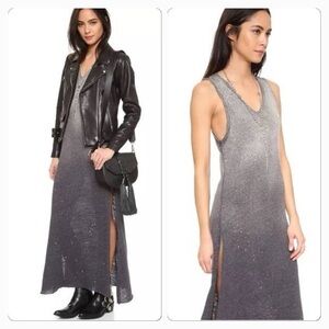 We The Free Charcoal Ombre Galaxy Maxi Dress Sz M